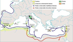 Zonas de expansión fenicia